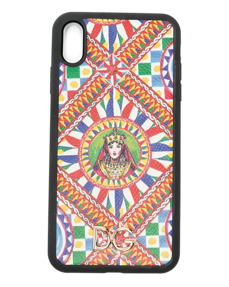 Dolce & Gabbana DG-logo patterned phone case - Schwarz Schwarz