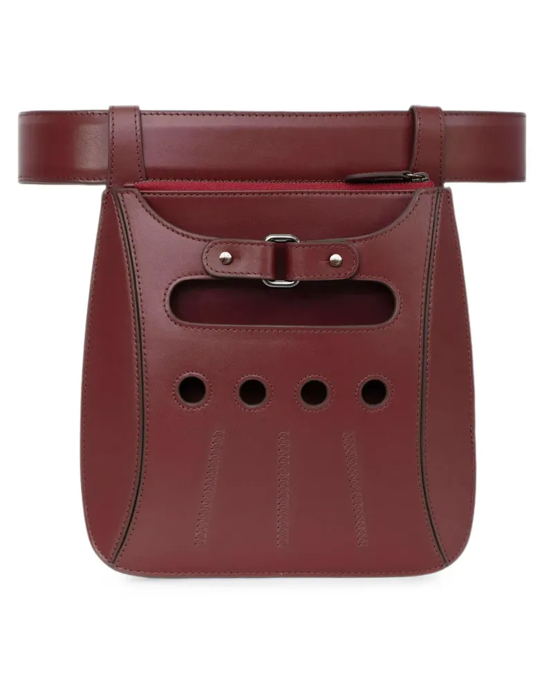 PERRIN PARIS Cabbie Gürteltasche im Handschuhstil - Rot Rot