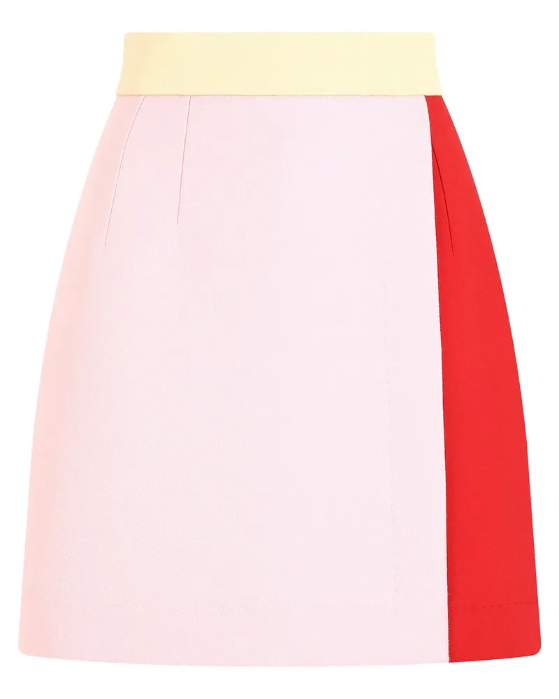 Dolce & Gabbana Taillenrock in Colour-Block-Optik - Rosa Rosa