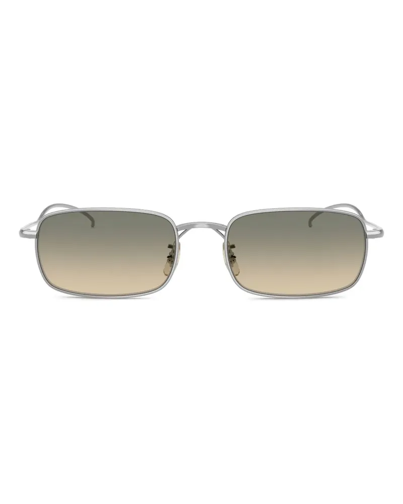 Oliver Peoples Sonnenbrille mit eckigem Gestell - Silber Silber