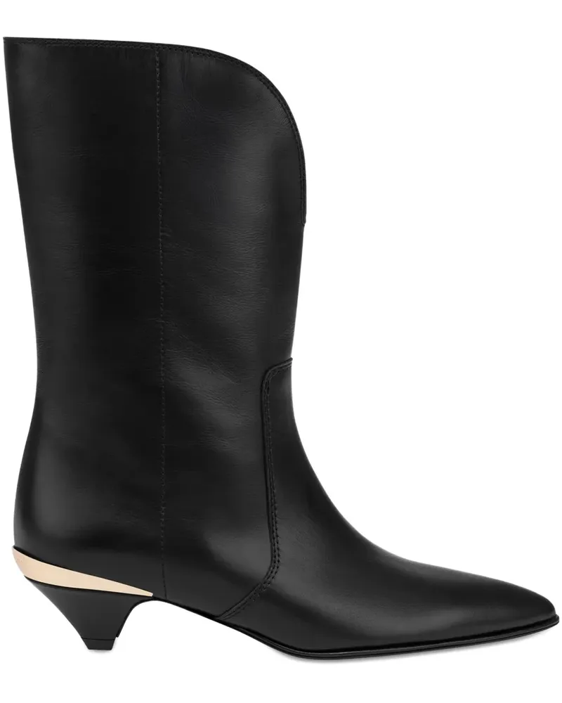 Moschino Stiefel mit spitzer Kappe - Schwarz Schwarz