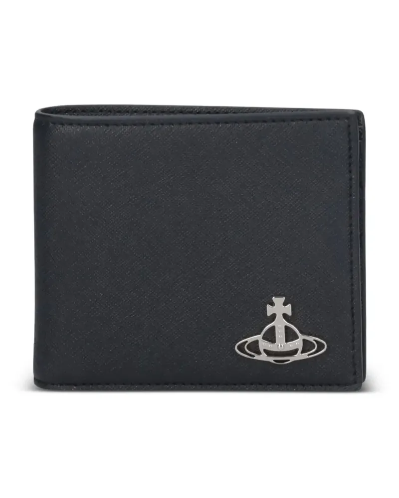 Vivienne Westwood Portemonnaie mit Orb-Schild - Schwarz Schwarz