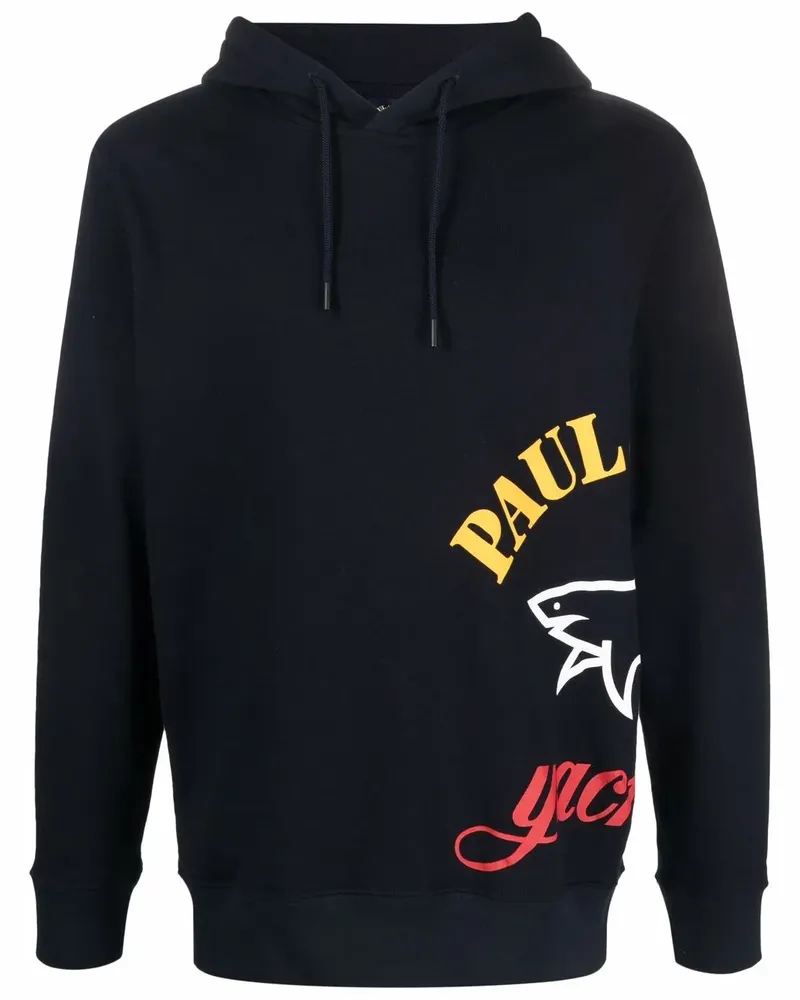 Paul & Shark Hoodie im Oversized-Look - Blau Blau
