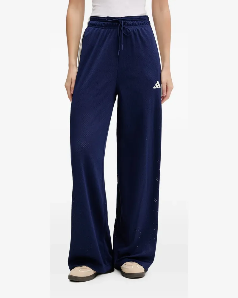 adidas mesh side-stripe track pants - Blau Blau
