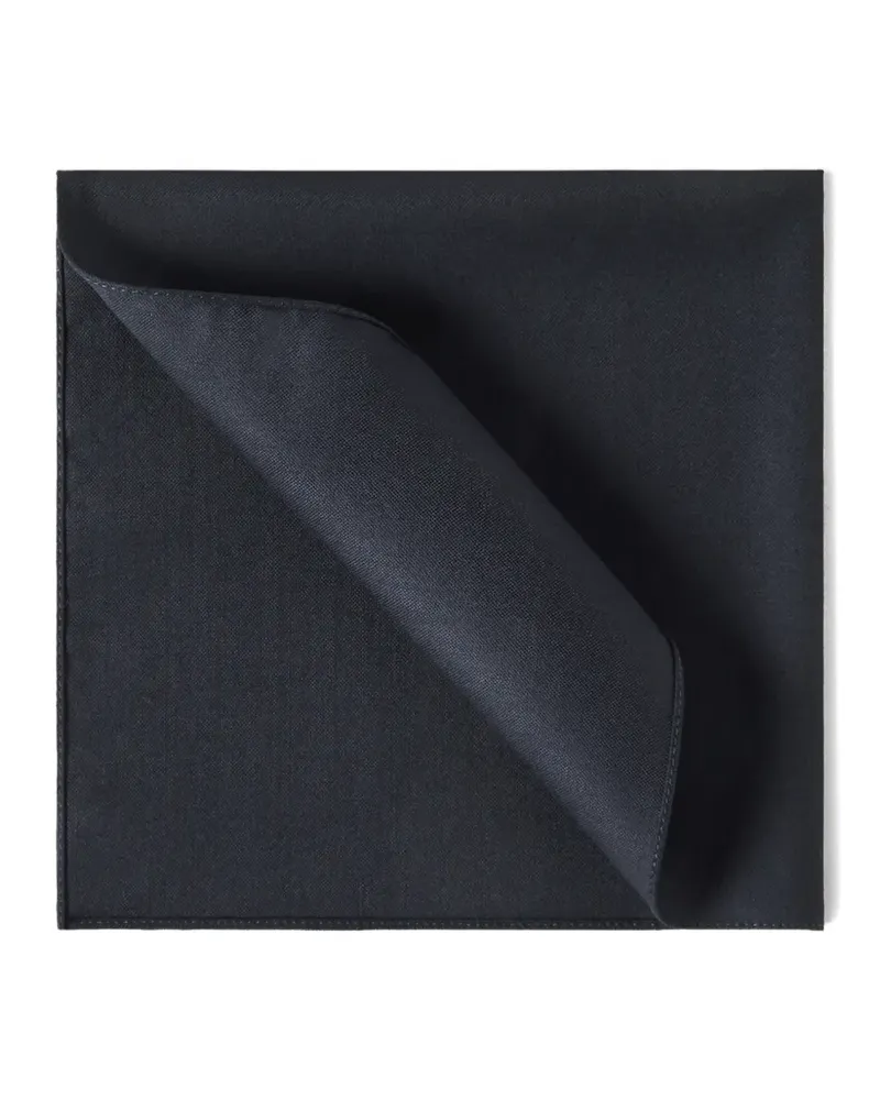 Brunello Cucinelli Einstecktuch aus Schurwolle und Seidentwill - Blau Blau