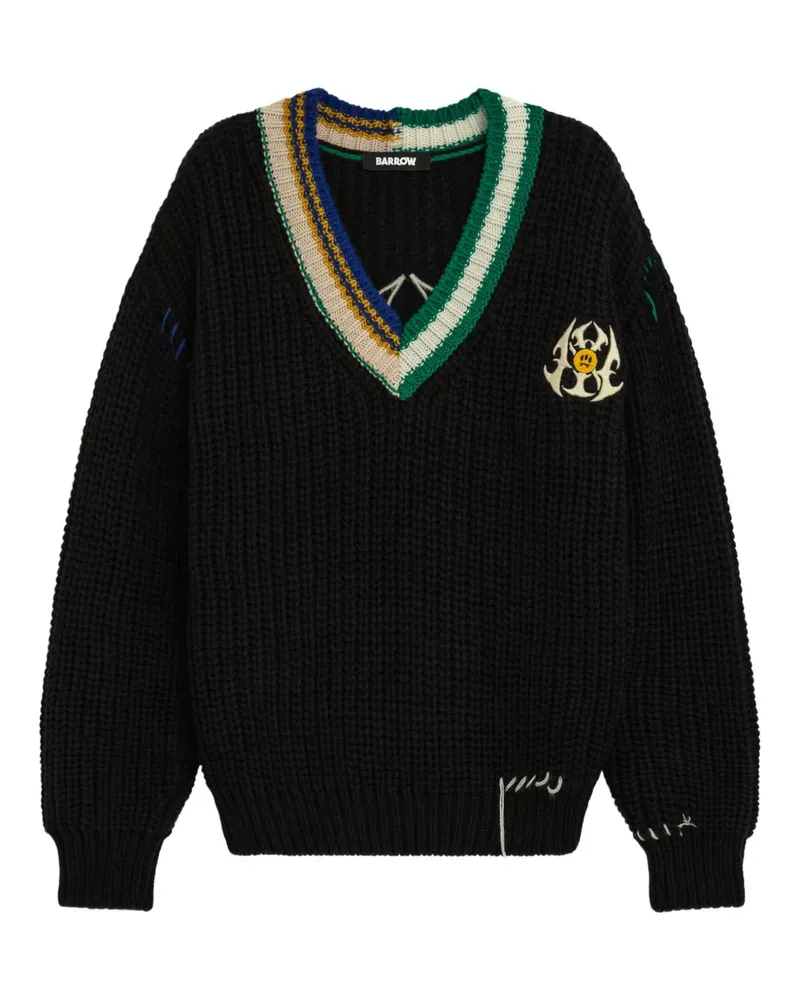 BARROW V-neck sweater - Schwarz Schwarz