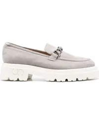 Casadei Loafer aus Wildleder Grau