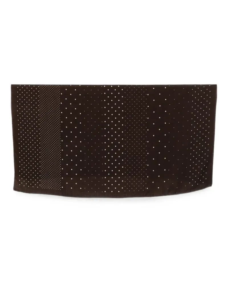 Destin polka-dot wool scarf - Braun Braun