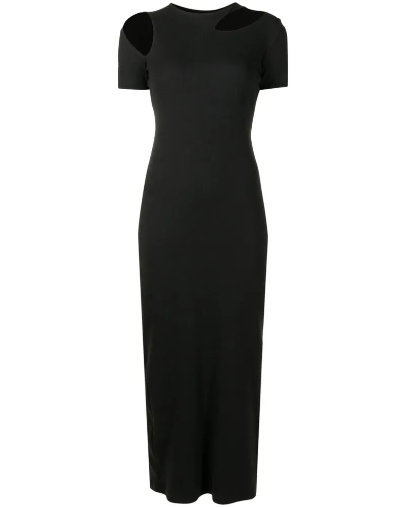 Gloria Coelho x Isabella Fiorentino Maxikleid mit Cut-Outs - Schwarz Schwarz