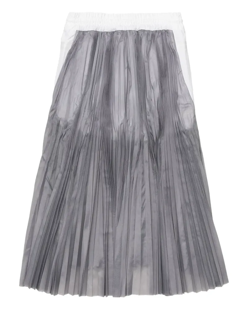 Nike x sacai pleated midi skirt - Grau Grau