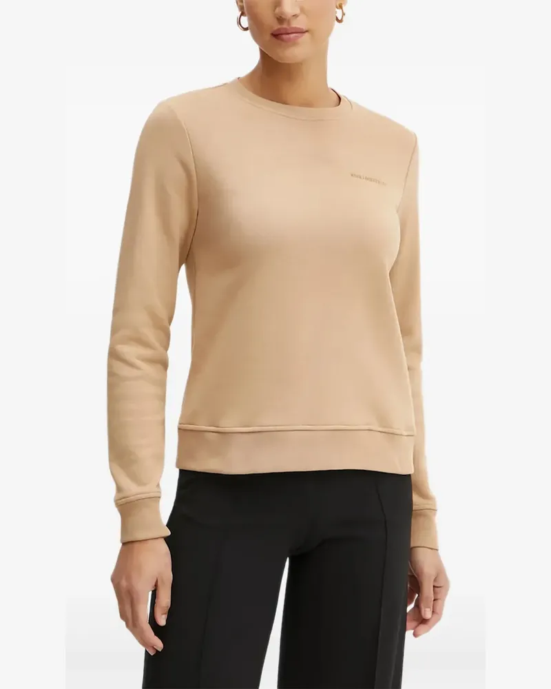 Karl Lagerfeld Sweatshirt mit Logo-Stickerei - Nude Nude