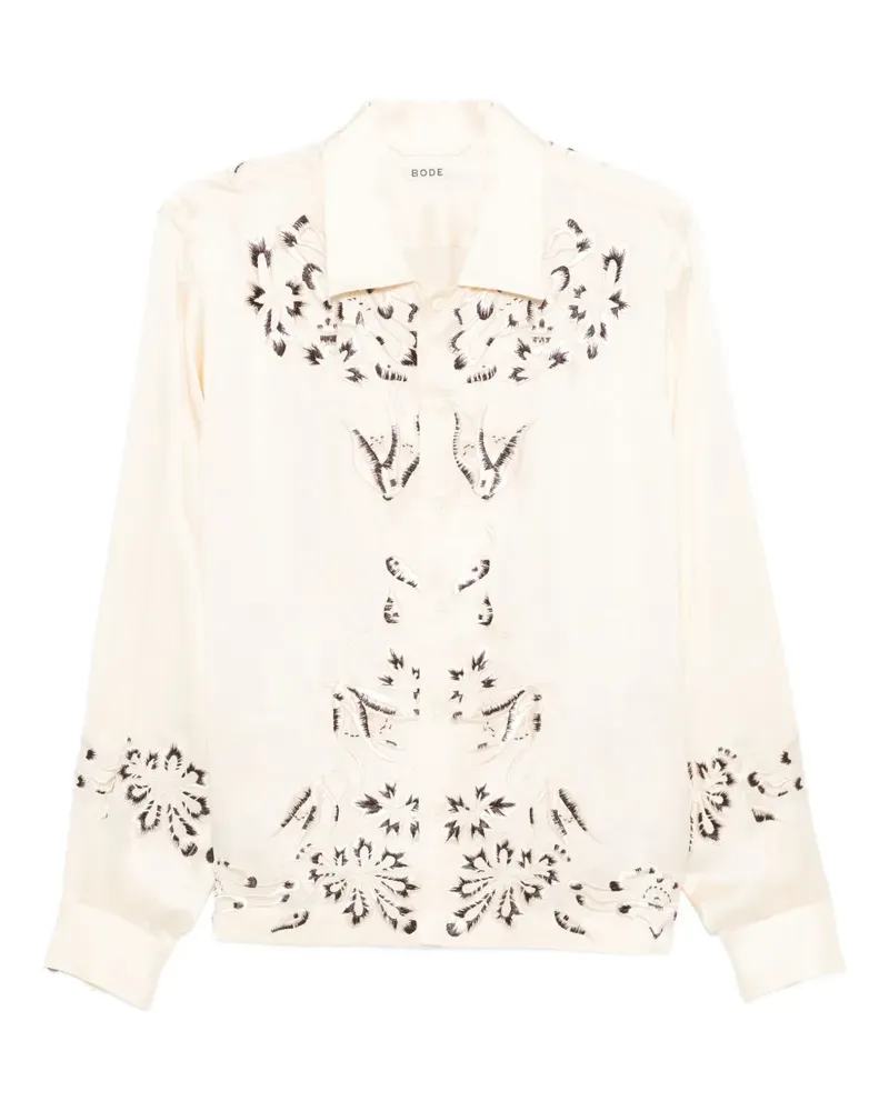 BODE Phantasm silk shirt - Nude Nude