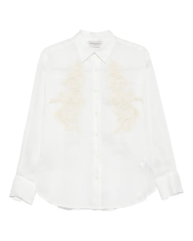 Ermanno Scervino Hemd mit Stickerei - Weiß Weiß
