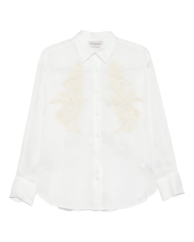 Ermanno Scervino embroidery shirt - Weiß Weiß
