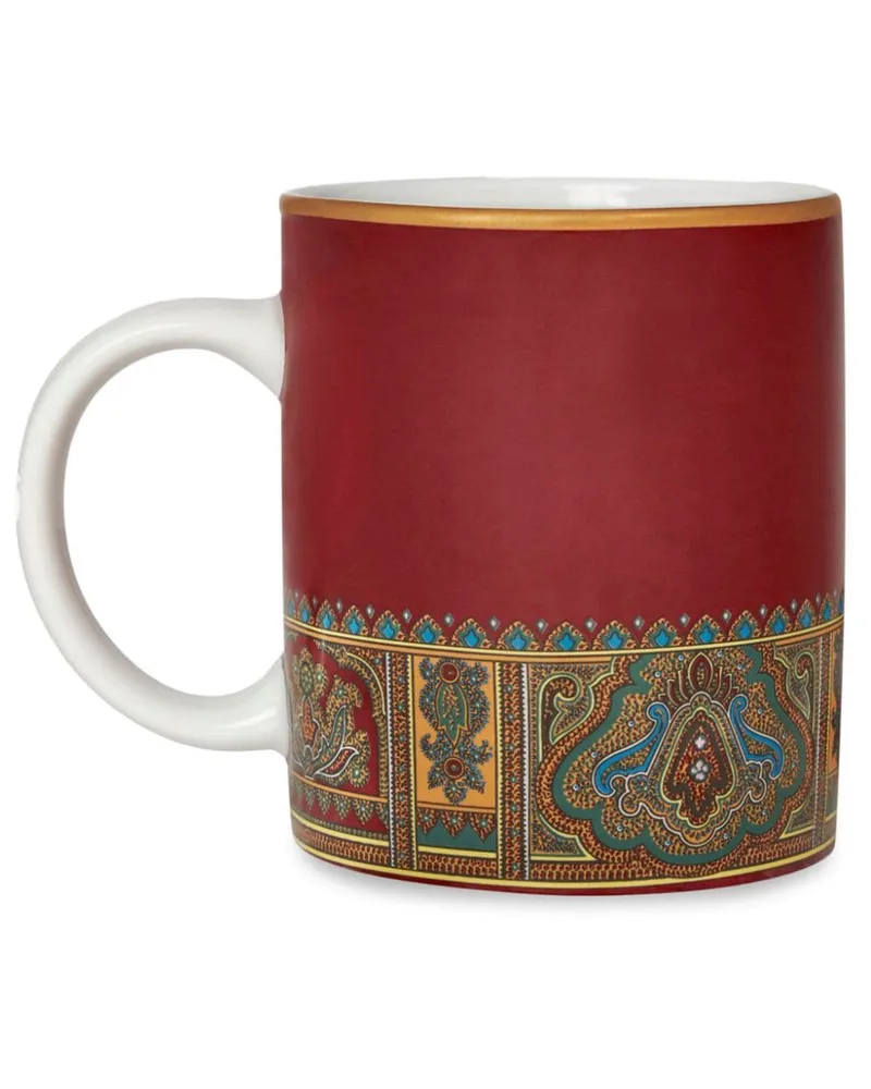 Etro Tasse aus Porzellan mit Paislesy-Print Rot