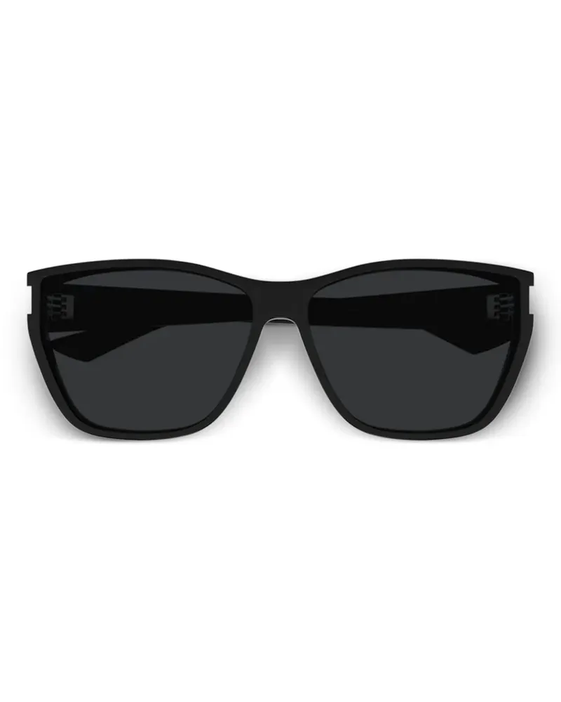 Saint Laurent Sonnenbrille mit Cat-Eye-Gestell - Schwarz Schwarz