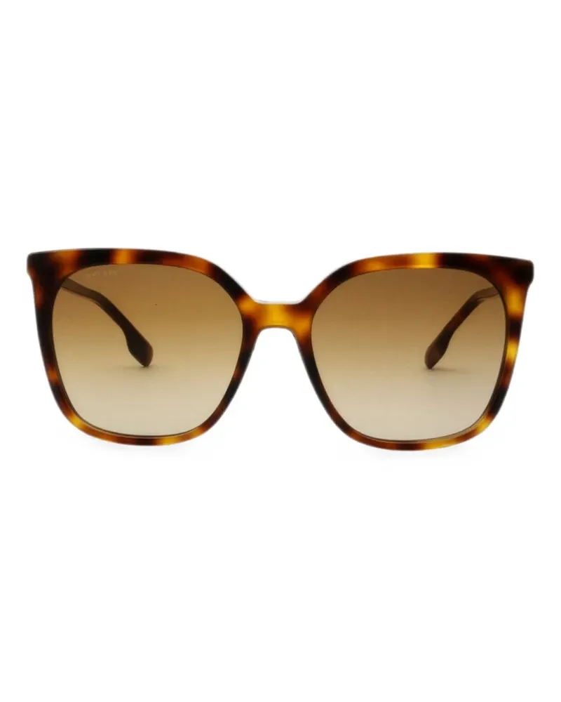 Burberry tortoiseshell-effect square-frame sunglasses - Braun Braun