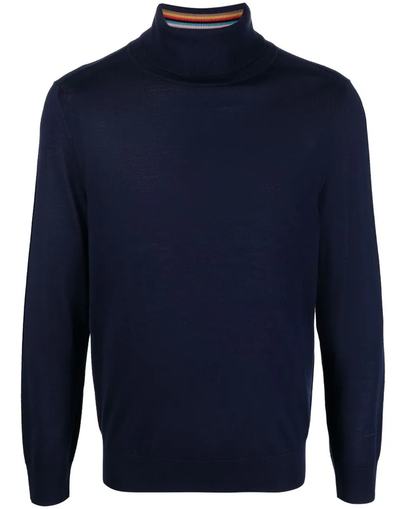 Paul Smith Merinopullover mit Stehkragen - Blau Blau