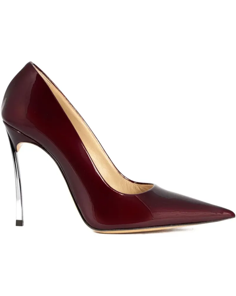 Casadei Spitze Superblade Stiletto-Pumps aus Lackleder 100mm - Rot Rot