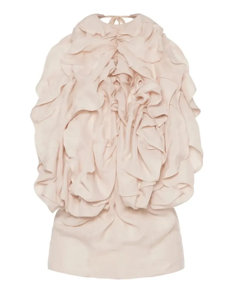 Maison Margiela Gerüschtes Neckholder-Top - Nude Nude