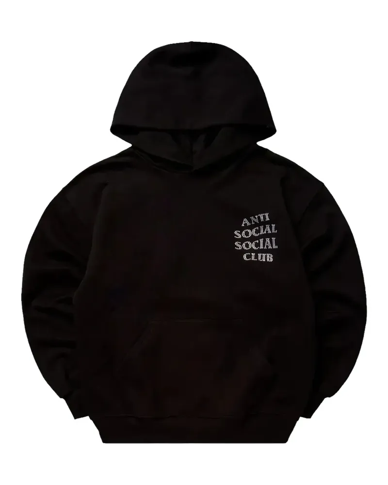 Anti Social Social Club Mind Games Hoodie mit Strass - Schwarz Schwarz