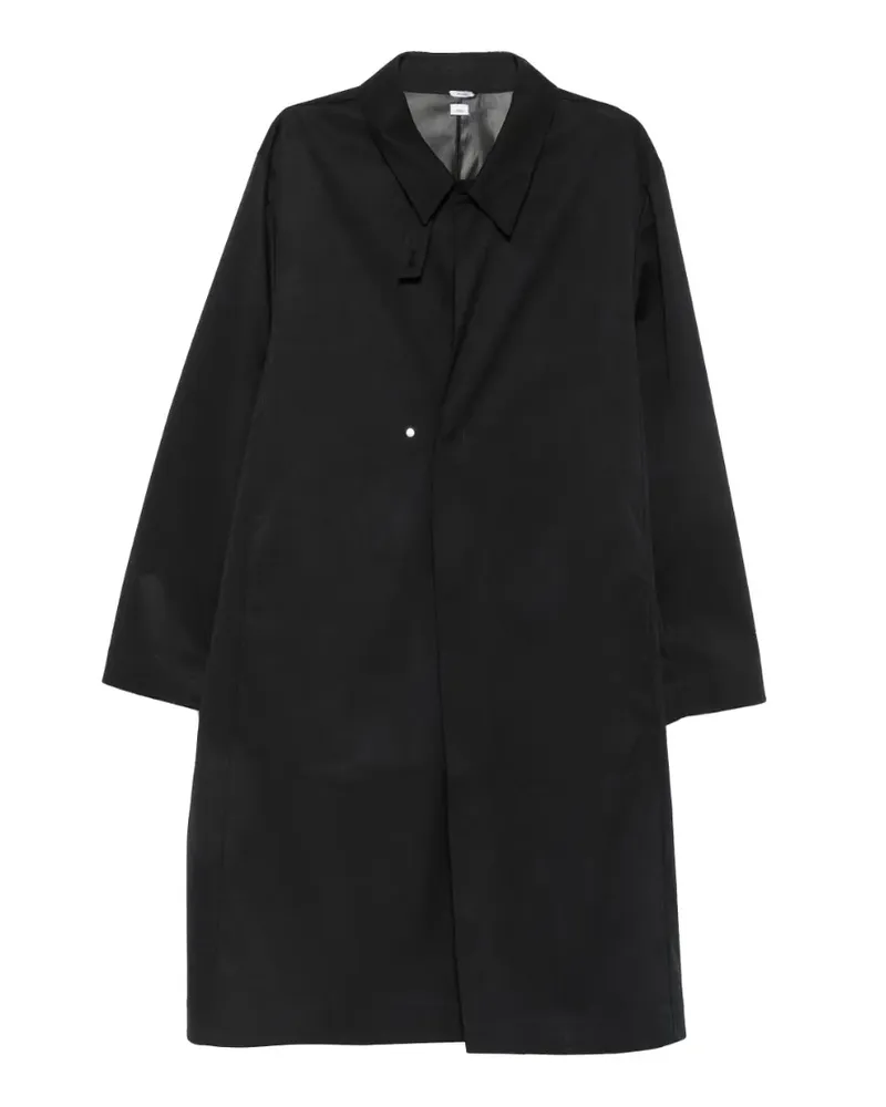 Post Archive Faction Rain Mantel mit verdecktem Verschluss - Schwarz Schwarz