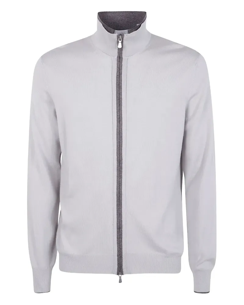 Gran Sasso Cardigan mit Reißverschluss - Grau Grau