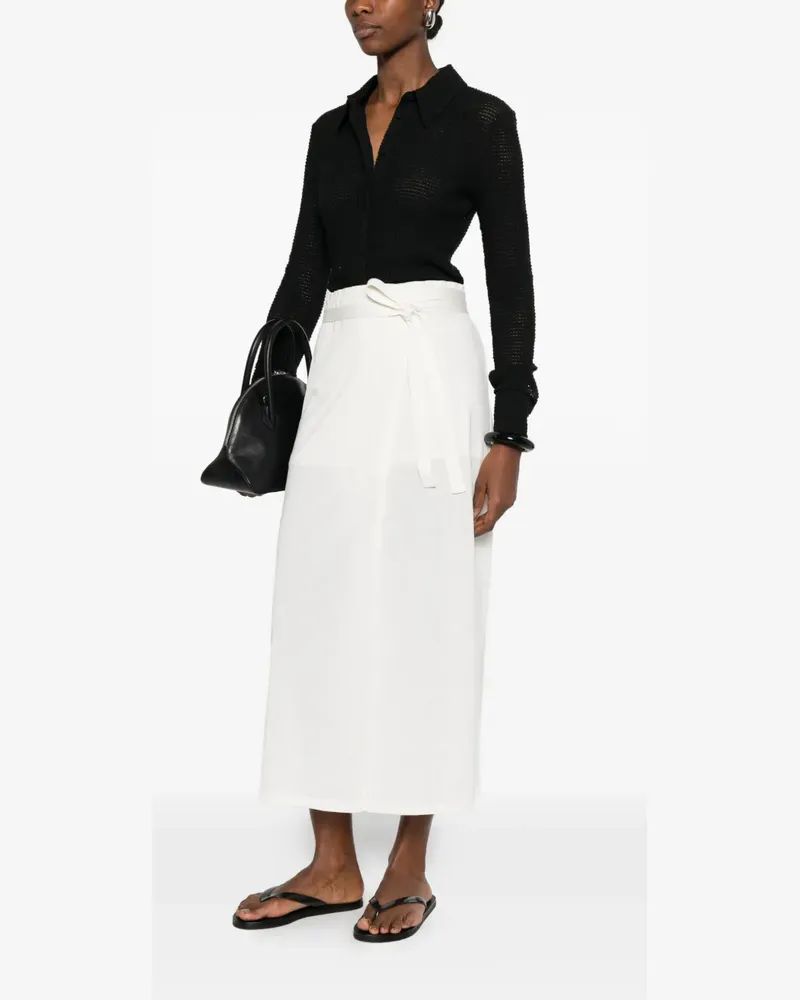 Totême tie-waist midi skirt - Nude Nude