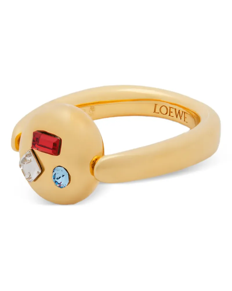 Loewe Ring mit Kristallen - Gold Gold