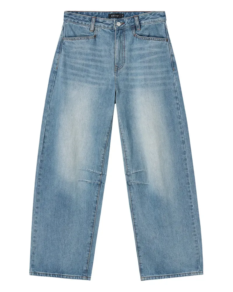 Tout a Coup Jeans in Distressed-Optik - Blau Blau