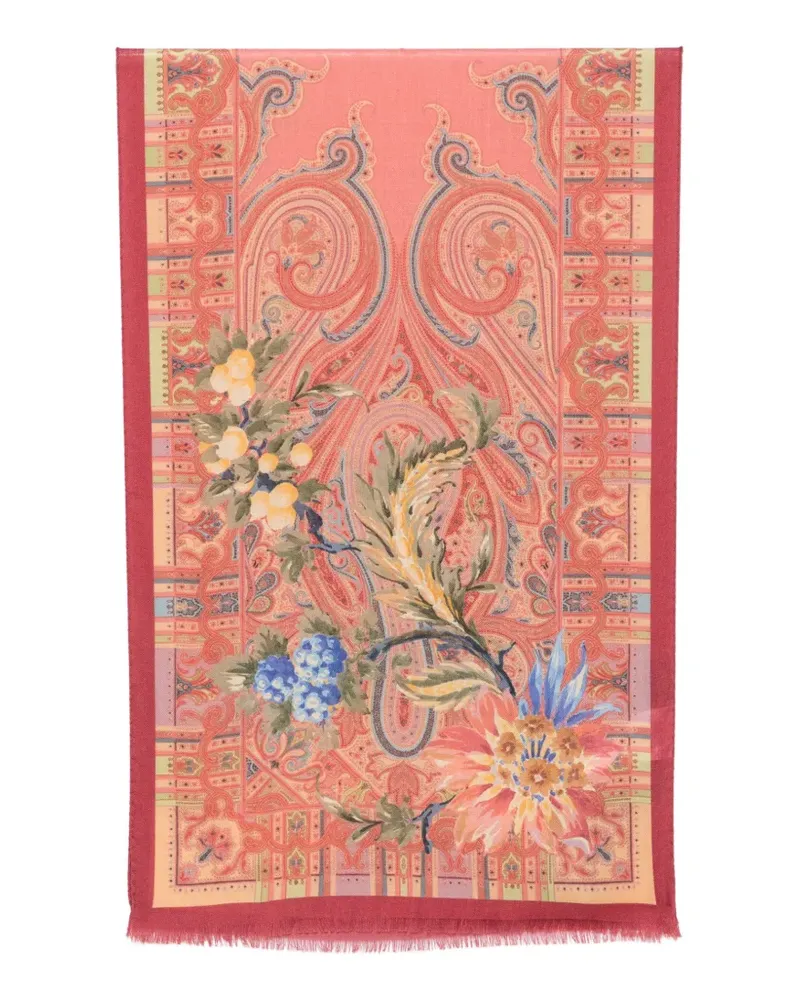 Etro Schal mit Paisley-Print - Rosa Rosa