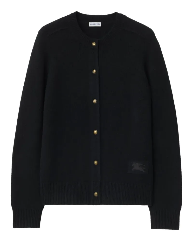 Burberry Cardigan mit Ritteremblem-Patch - Schwarz Schwarz