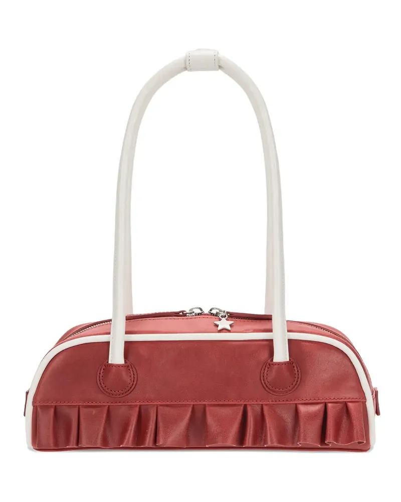 Marge Sherwood x Peanuts Boston Tasche mit Knitteroptik - Rot Rot