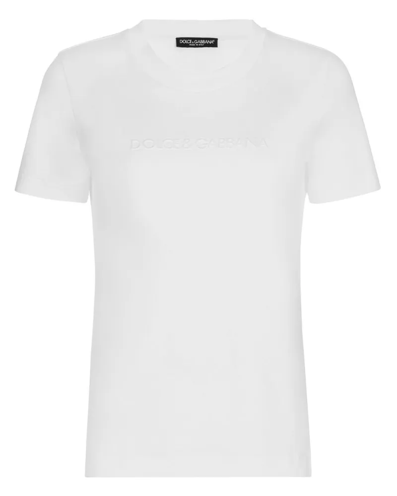 Dolce & Gabbana T-Shirt mit Logo - Weiß Weiß
