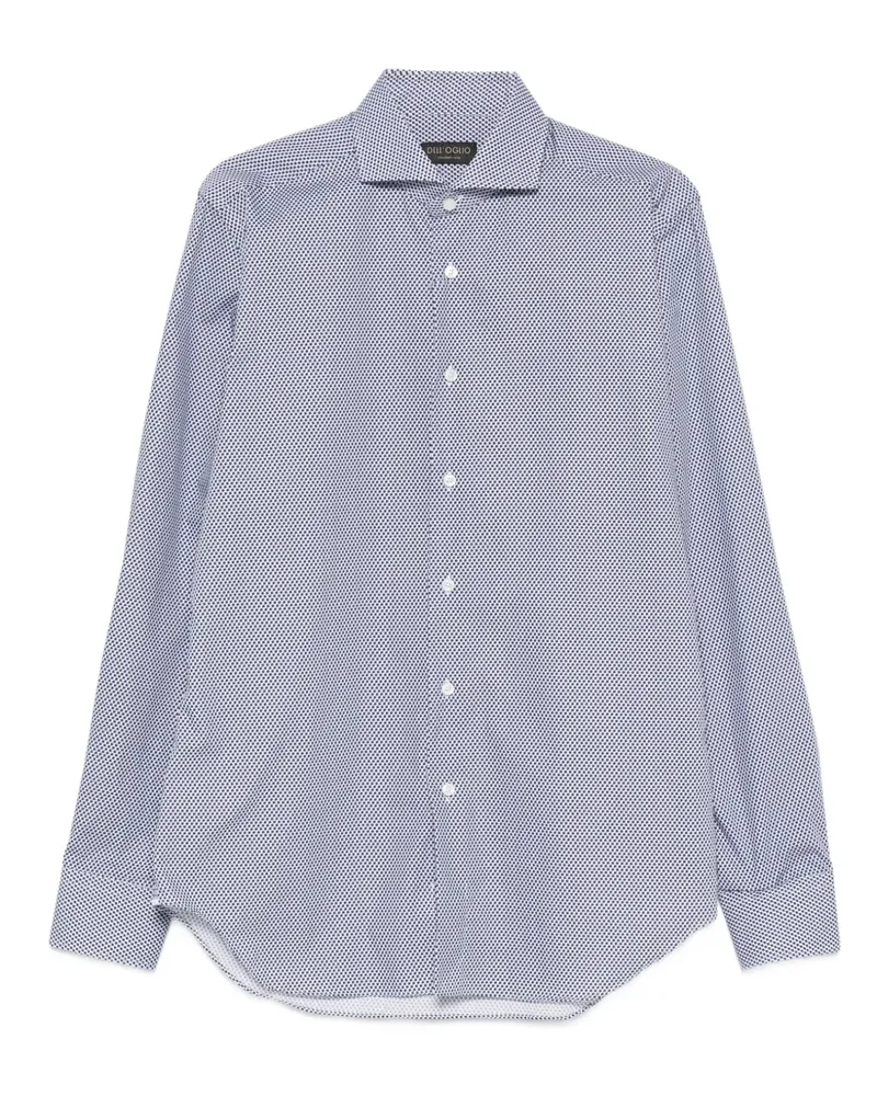 Dell'oglio Gemustertes Hemd - Blau Blau