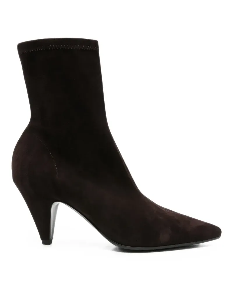 Roberto del Carlo pointed-toe suede ankle boots - Braun Braun