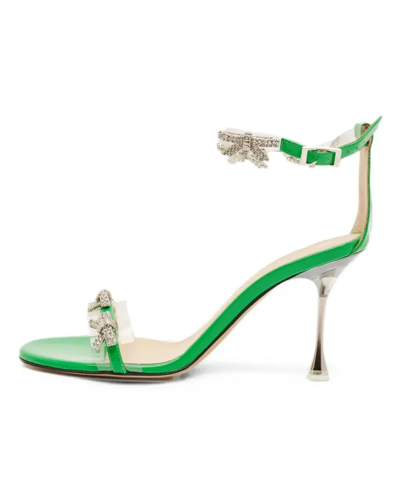 Mach & Mach Crystal Bow sandals - Grün Grün