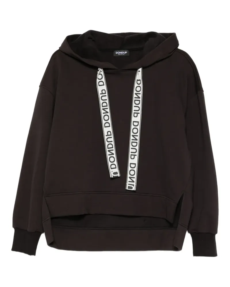 Dondup logo-tape hoodie - Schwarz Schwarz