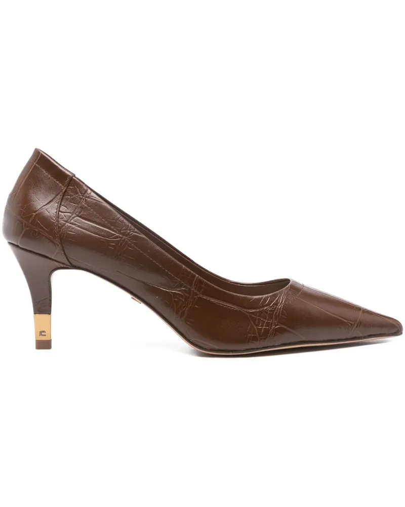 Lola Cruz 70mm leather heeled pumps - Braun Braun