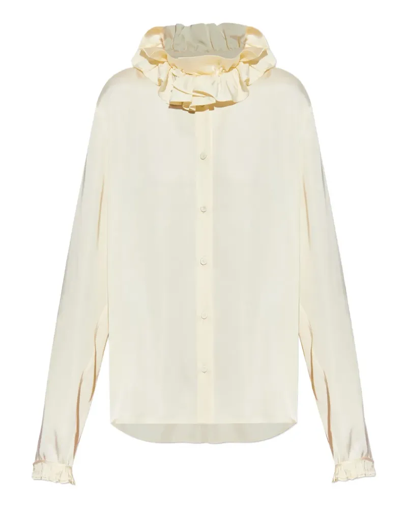 Jil Sander Bluse mit Rüschen - Gelb Gelb