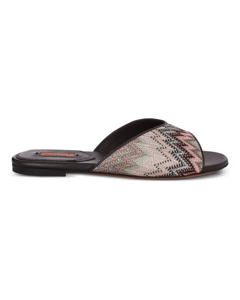 Missoni Flache Liza Sandalen - Braun Braun