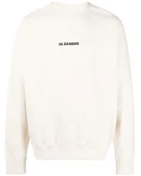 Jil Sander Sweatshirt mit Logo-Print Nude