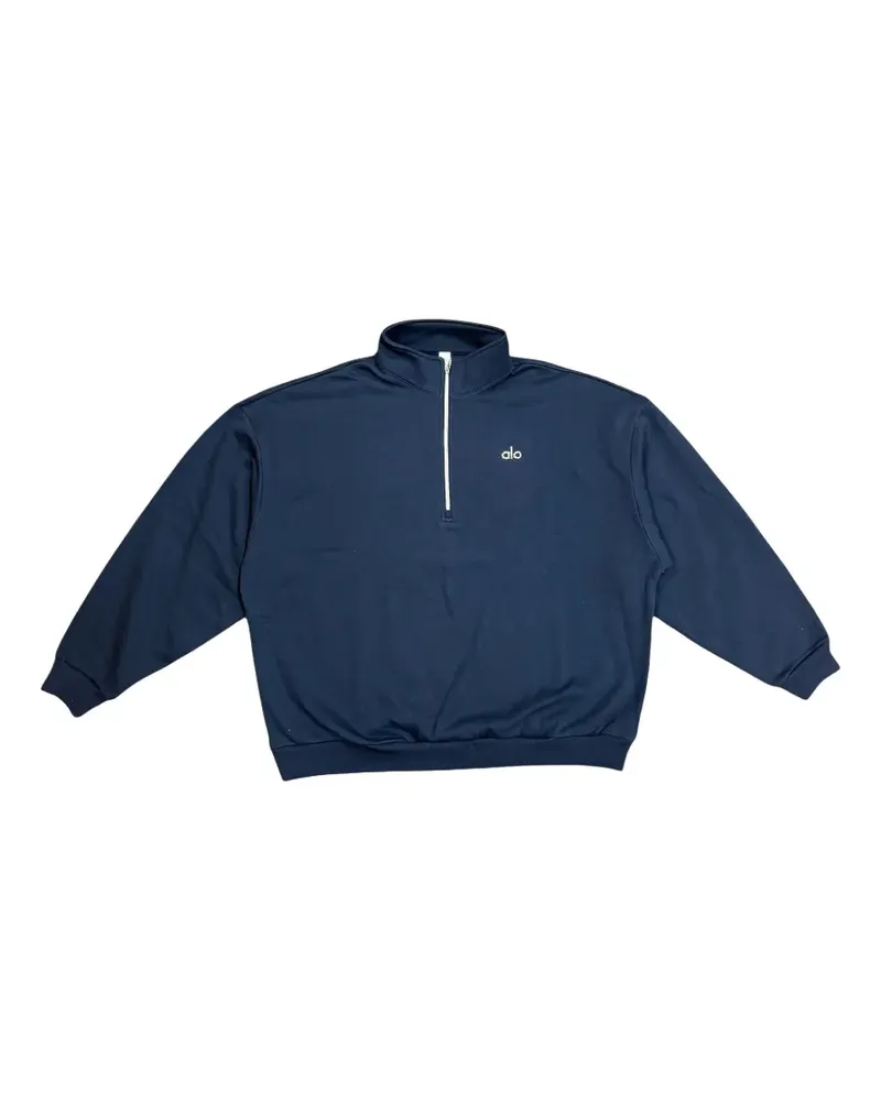 alo Accolade Sweatshirt mit Viertelreißverschluss - Blau Blau