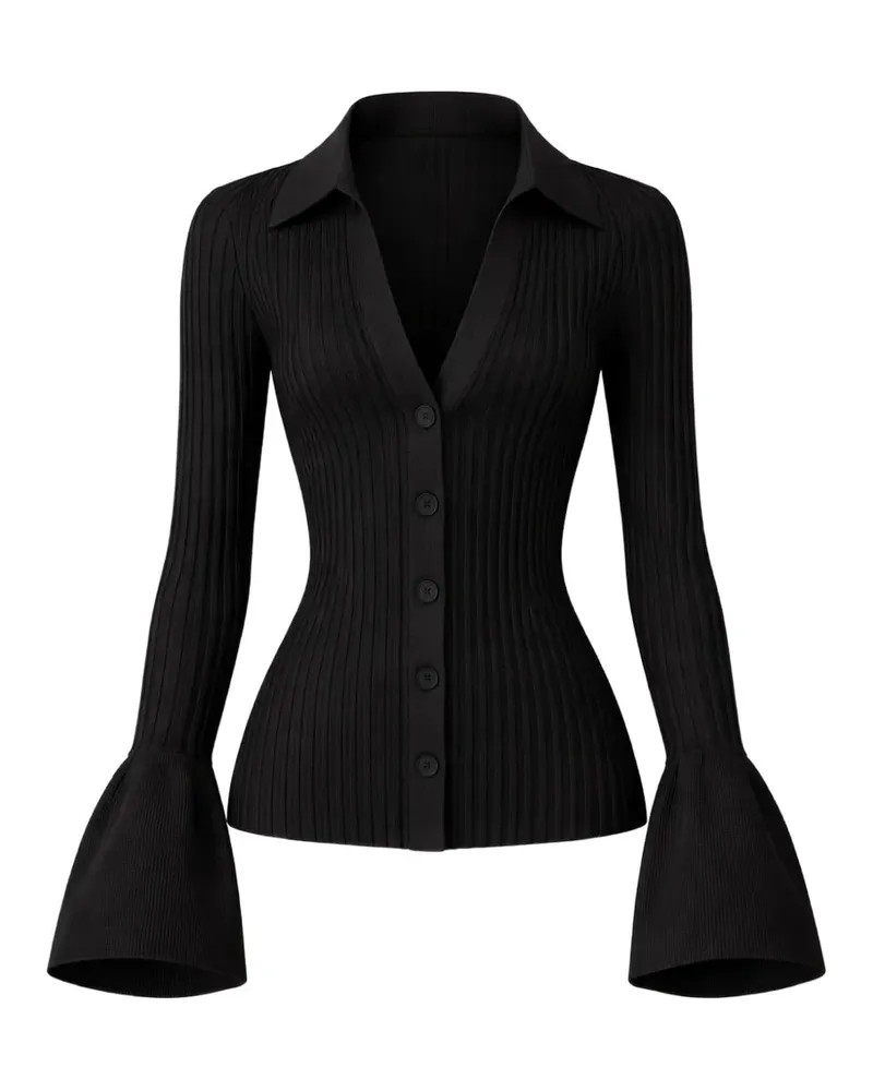 Alexis Olena Cardigan mit Glockenärmeln - Schwarz Schwarz