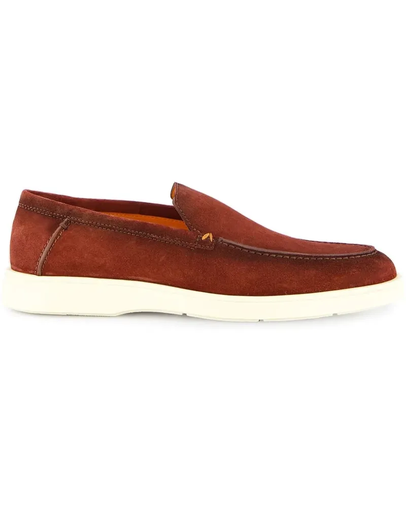 Santoni Loafer aus Wildleder - Braun Braun