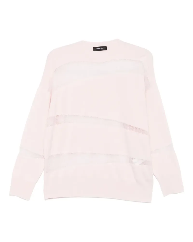 Fabiana Filippi Pullover mit Mesh-Einsatz - Rosa Rosa