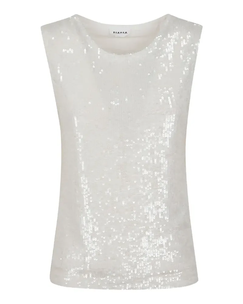 P.A.R.O.S.H. P.A.R.O H. Ärmellose Bluse - Weiß Weiß