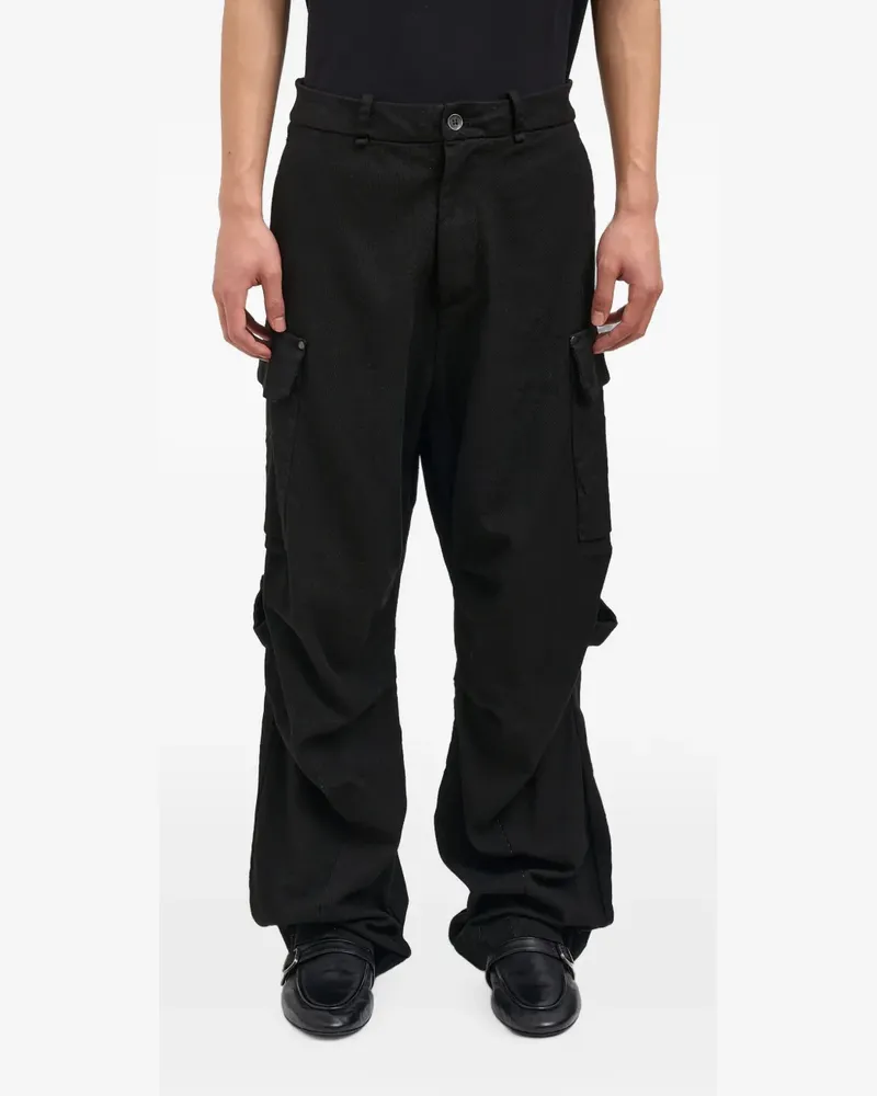 Masnada Cargohose im Oversized-Look - Schwarz Schwarz