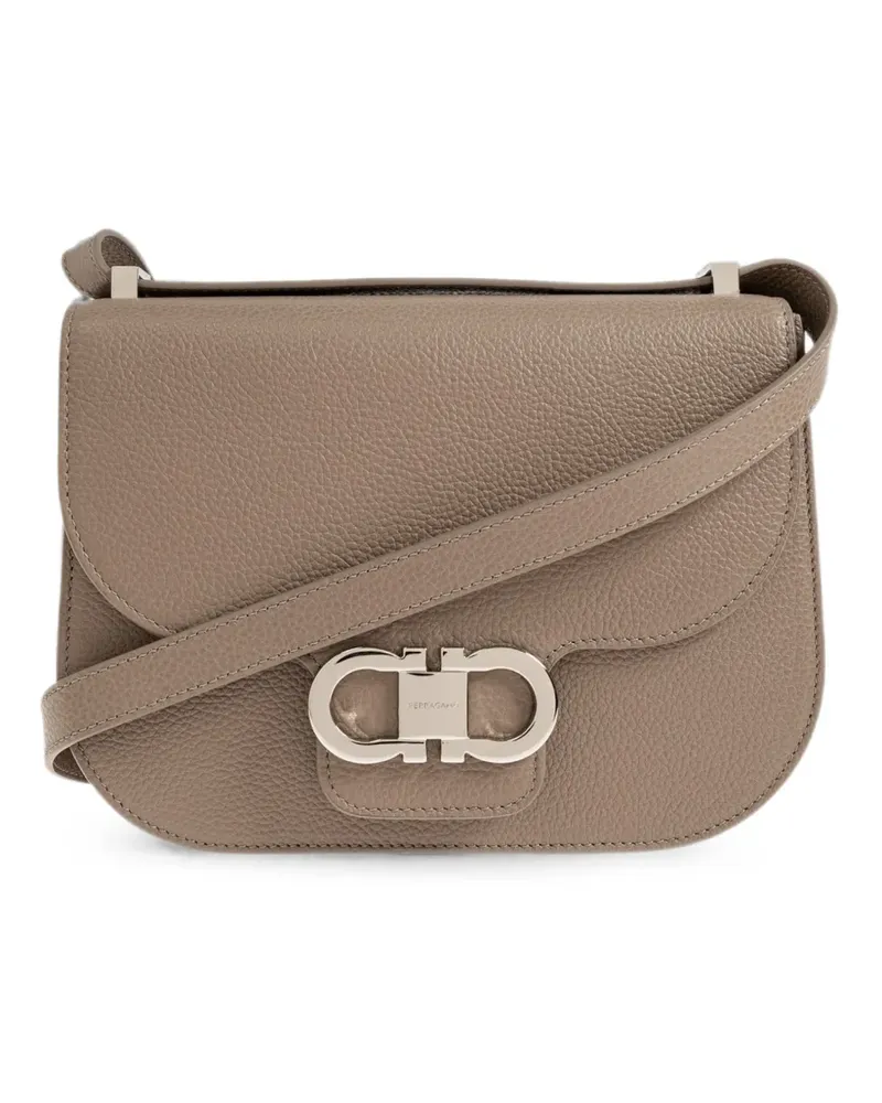 Ferragamo Umhängetasche mit Gancini-Muster - Braun Braun