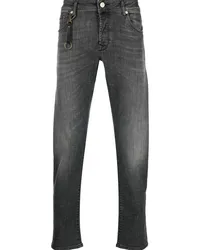 Incotex Klassische Slim-Fit-Jeans Grau